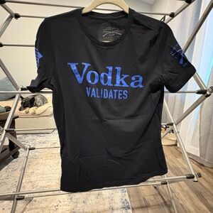 Grunt Style Black Tee with Blue Graphic